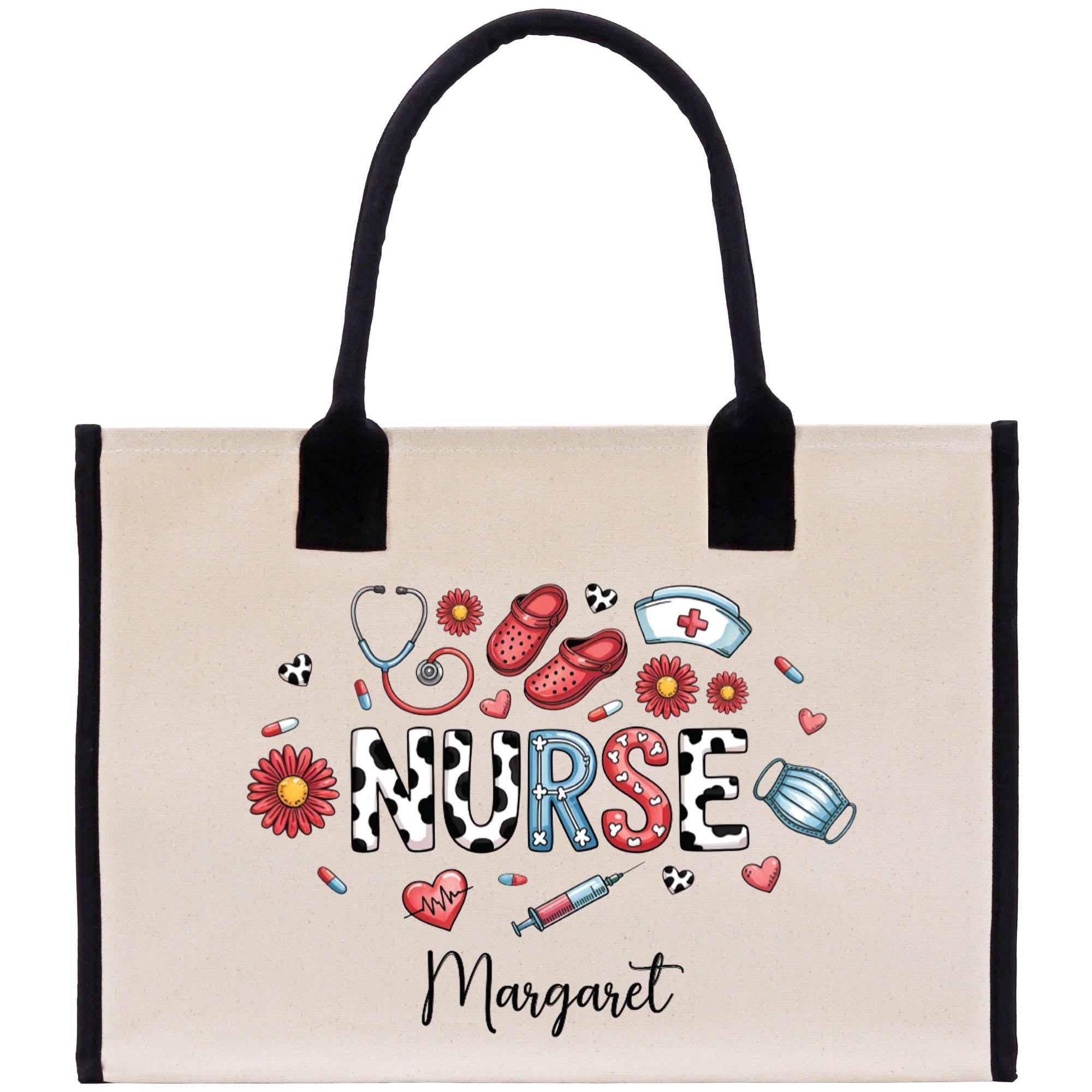a nurse&#39;s bag with the words nurse on it