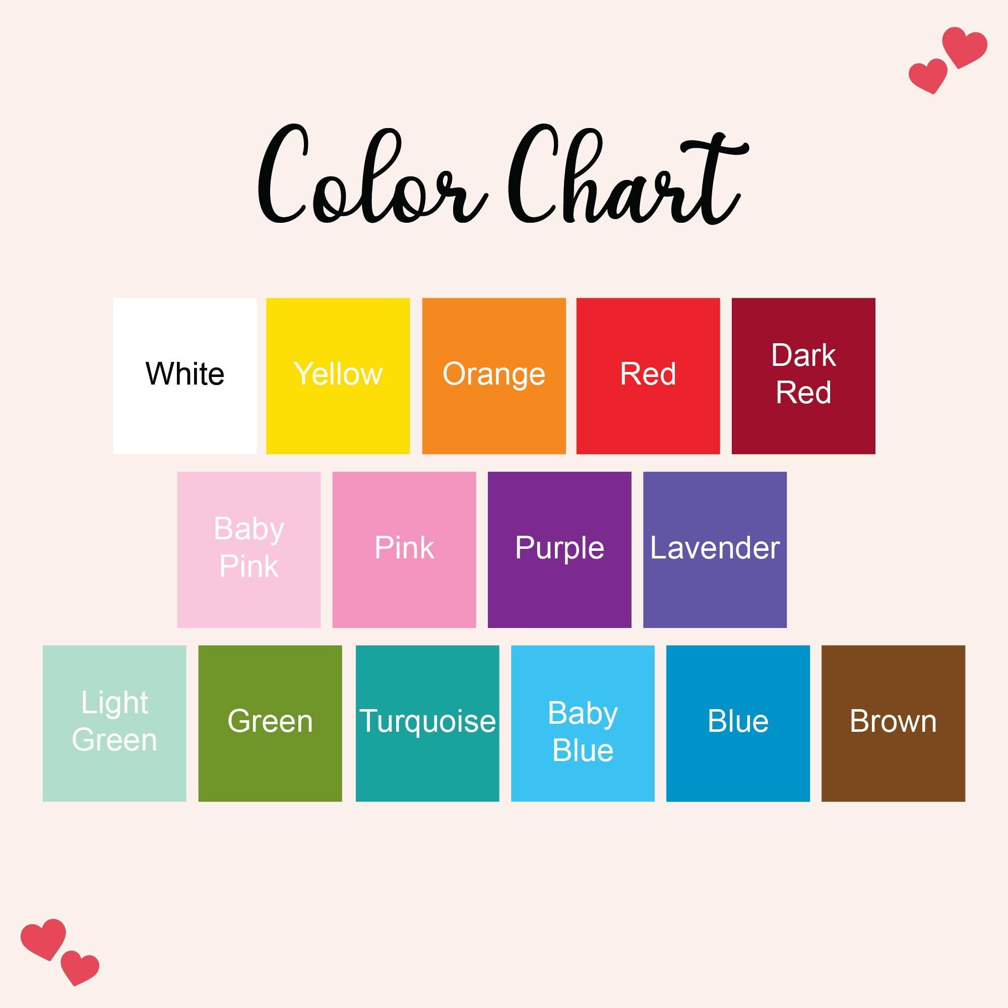 the color chart for a baby girl&#39;s nursery room