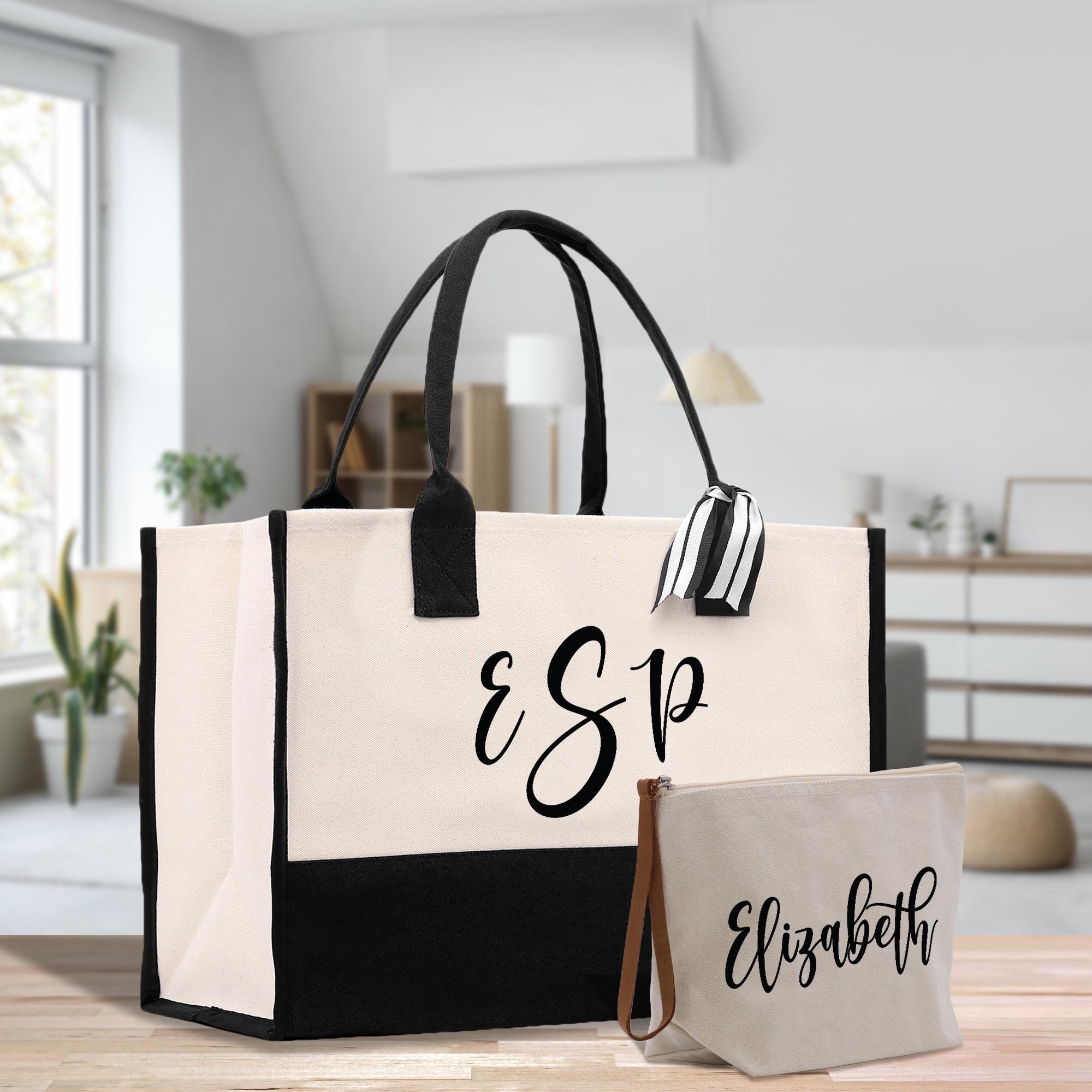a couple of bags sitting on top of a wooden table
