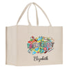 a white shopping bag with the words preschool on it