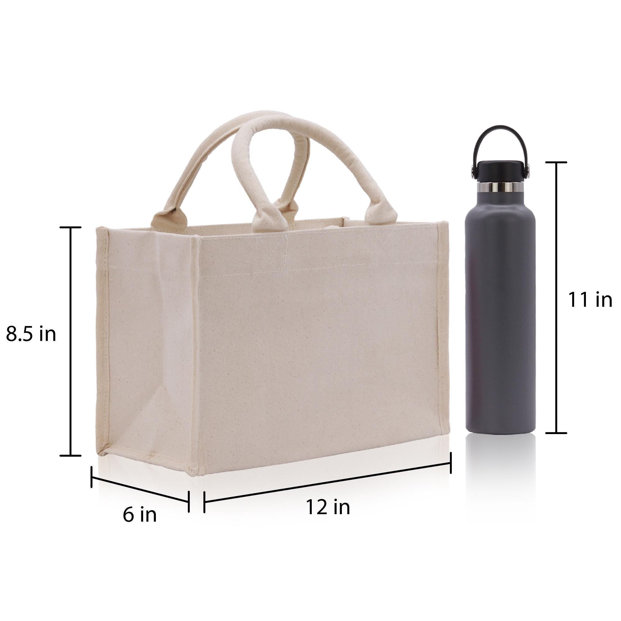 Personalized Bag and Shoes Tote Bag Custom Cotton Canvas Bridesmaid Bachelorette Gift (MUB1006)