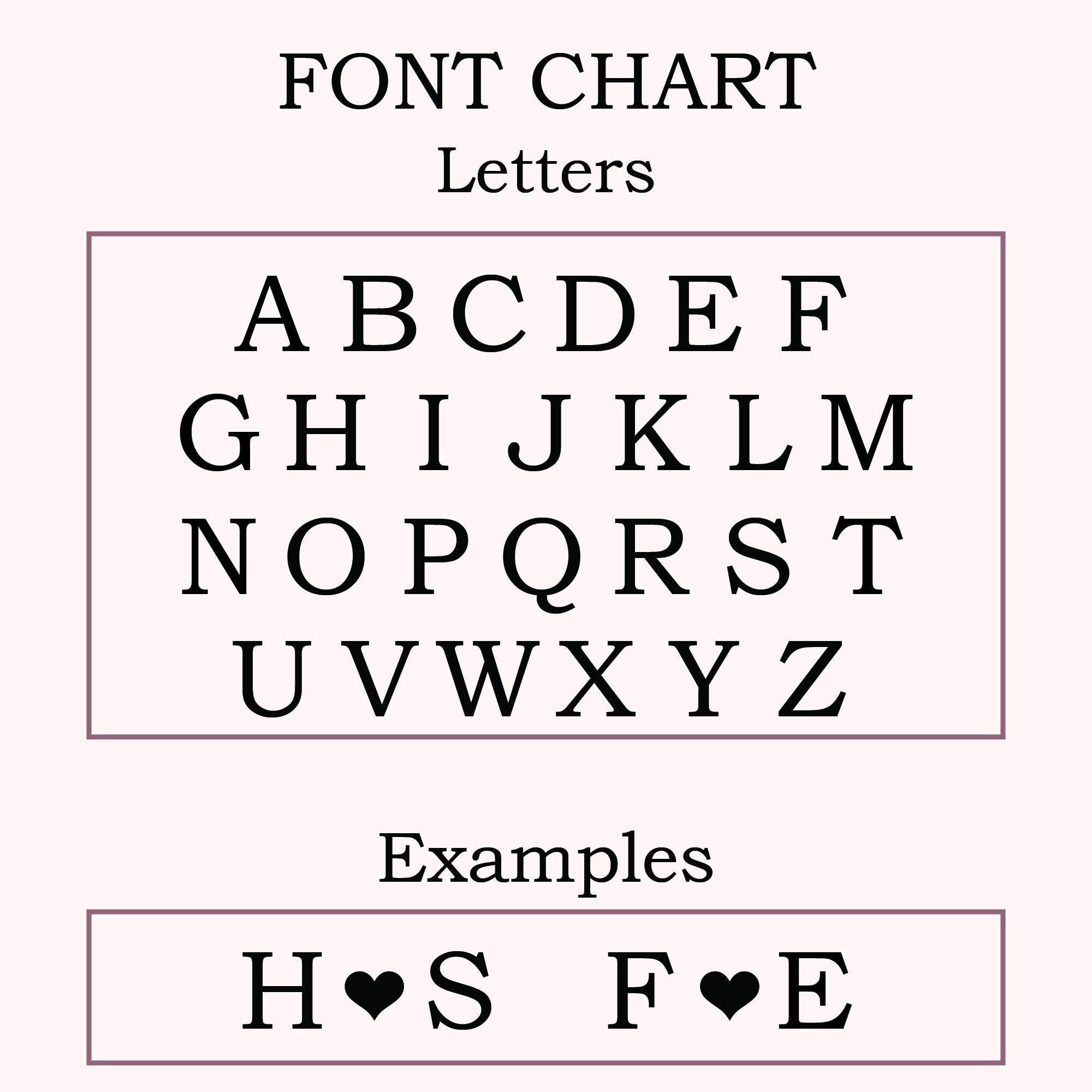 a set of font and numbers with hearts
