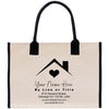 a bag with a house and heart on it