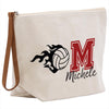 a large white bag with a volleyball on it