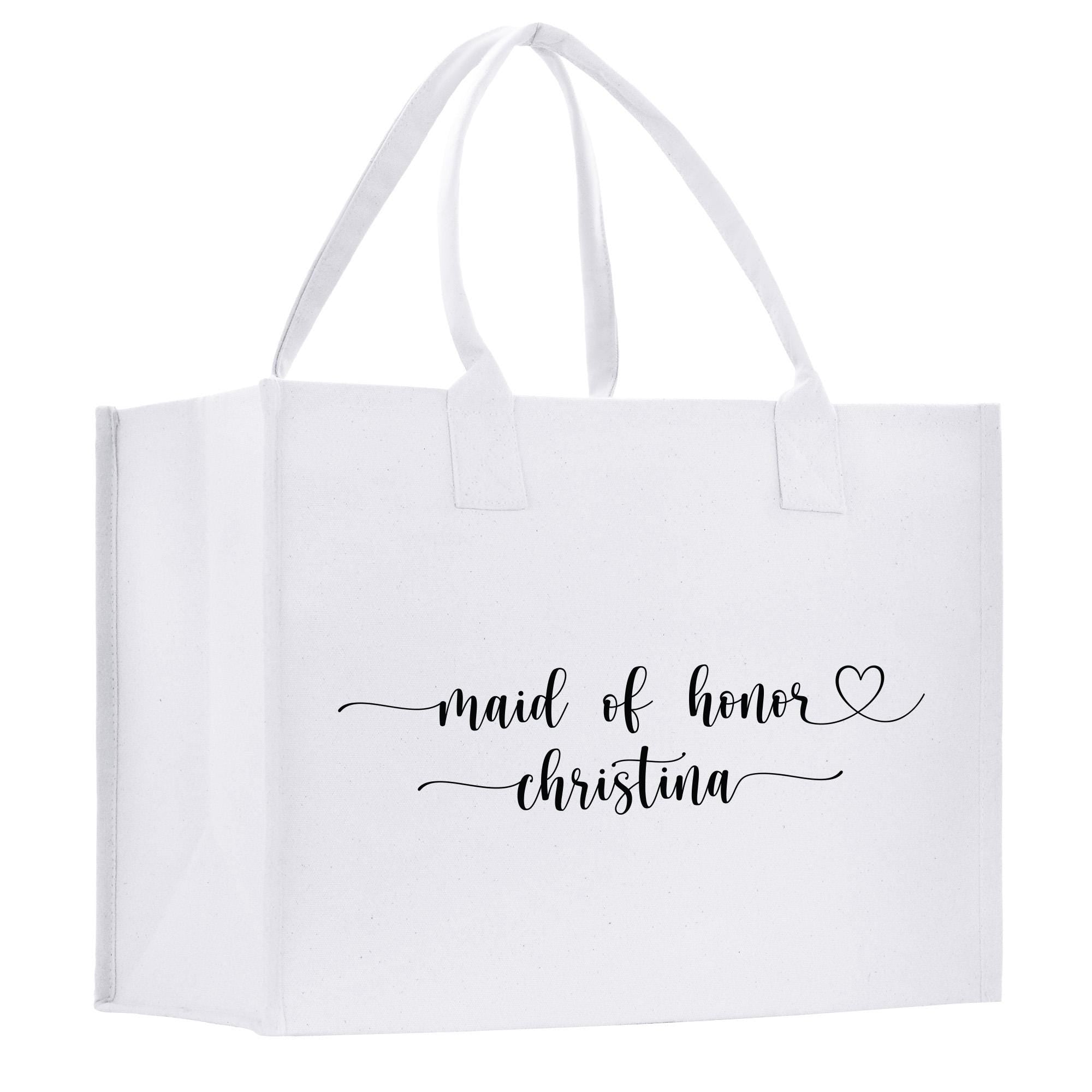 a white shopping bag with a handwritten message