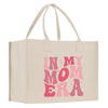 a bag with the words in my mom era printed on it