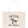 a tote bag with the words, the future mrs anderson