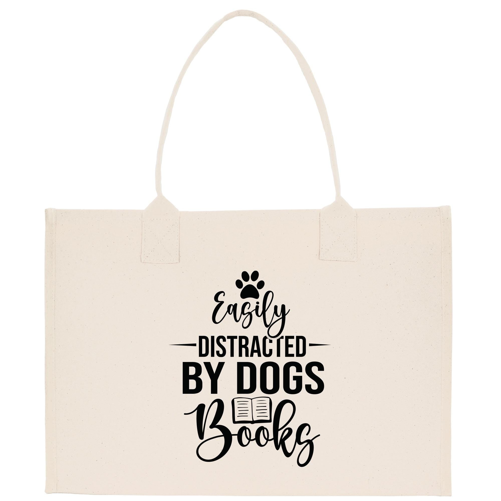 a white bag with a dog saying on it