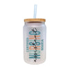 a white can with a straw sticking out of it