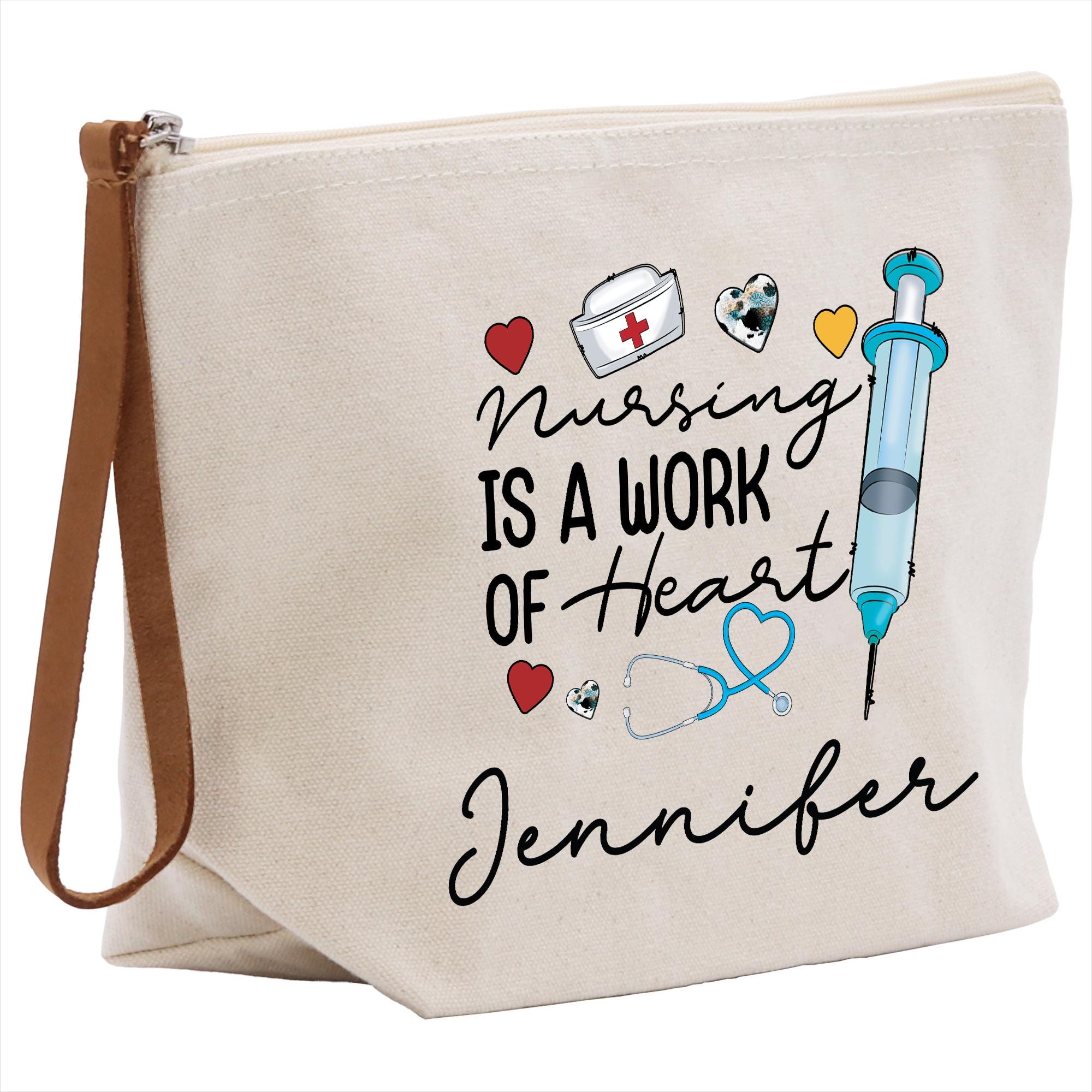 a canvas bag with a nurse&#39;s message on it