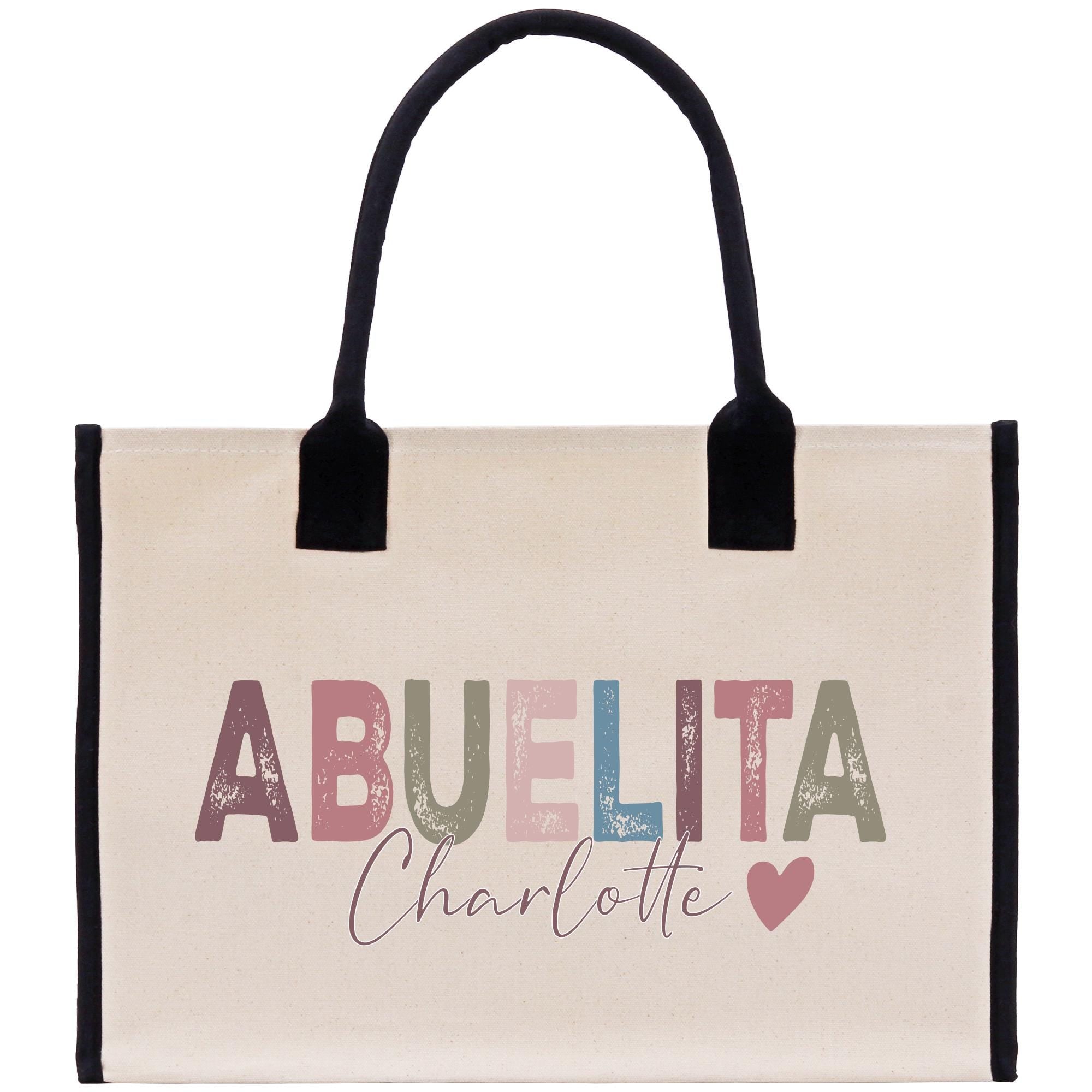 a bag with the word abuella charlotte printed on it