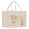 a shopping bag with the words your favorite hero printed on it