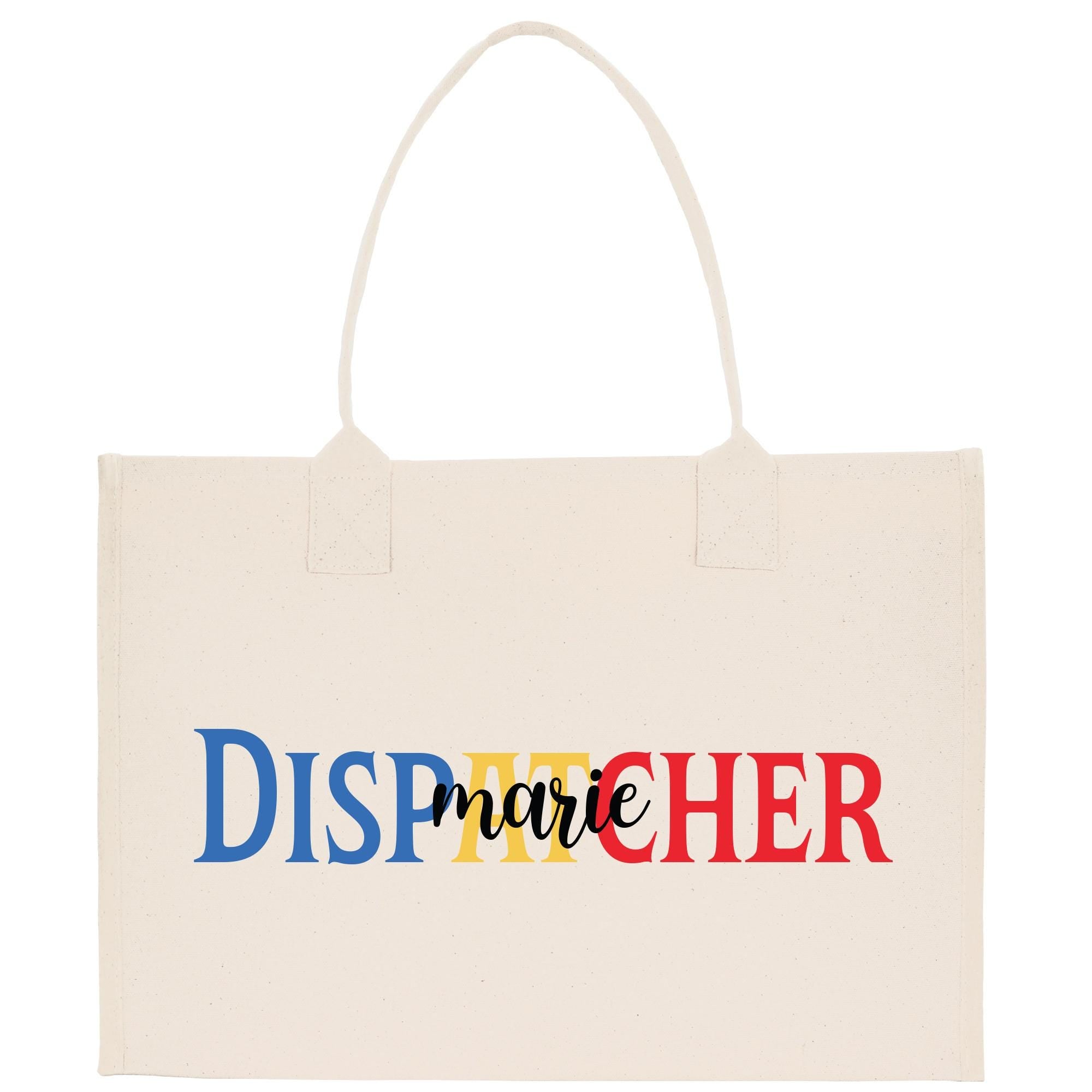 a white shopping bag with the word disparer printed on it