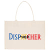 a white shopping bag with the word disparer printed on it