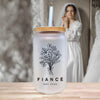 a bride standing in front of a mirror