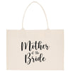 a tote bag with the words mother of the bride printed on it