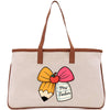 a bag with a pencil and a bow on it