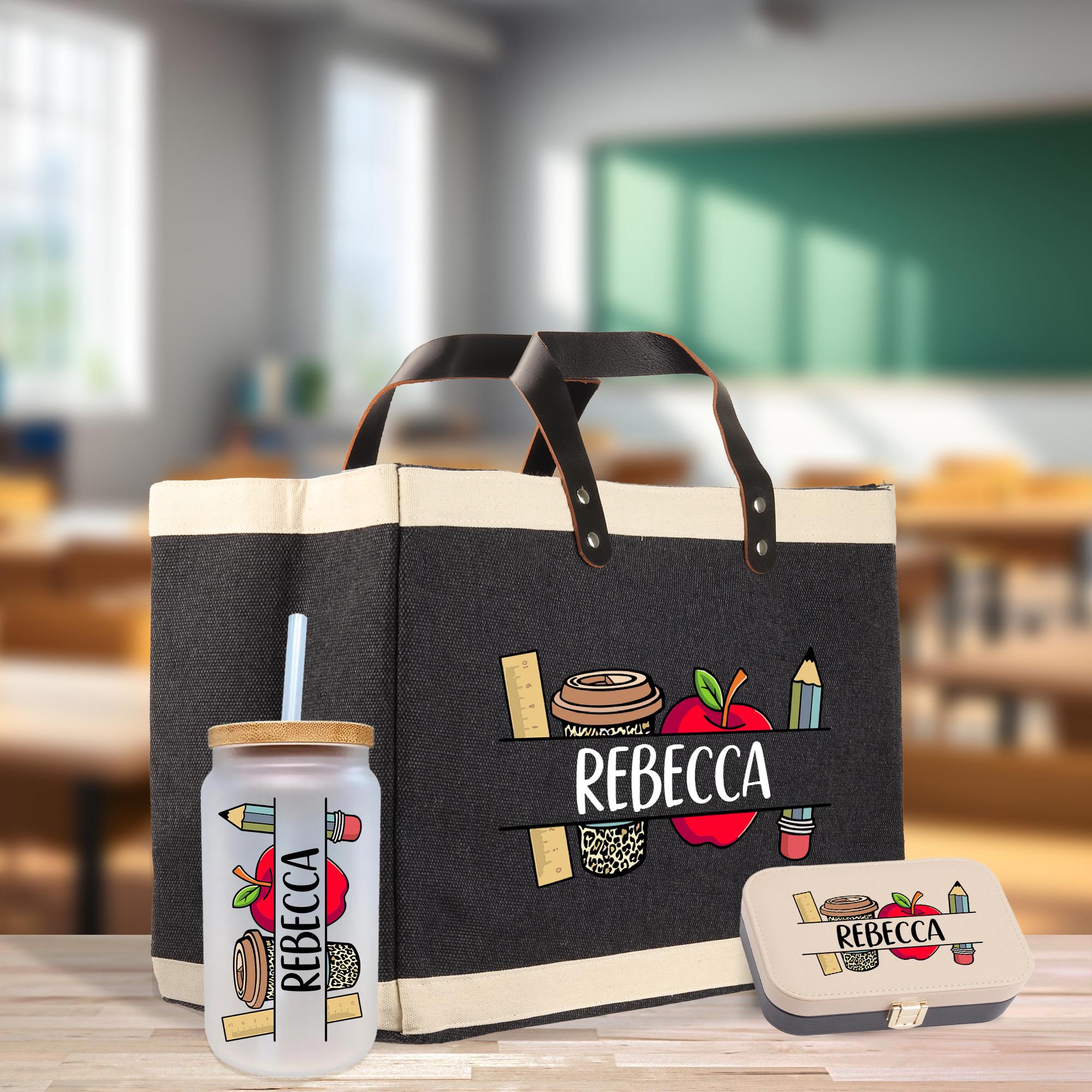 a reebca lunch bag with a reebca bottle next to it