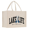 a white bag with a pair of paddles on it