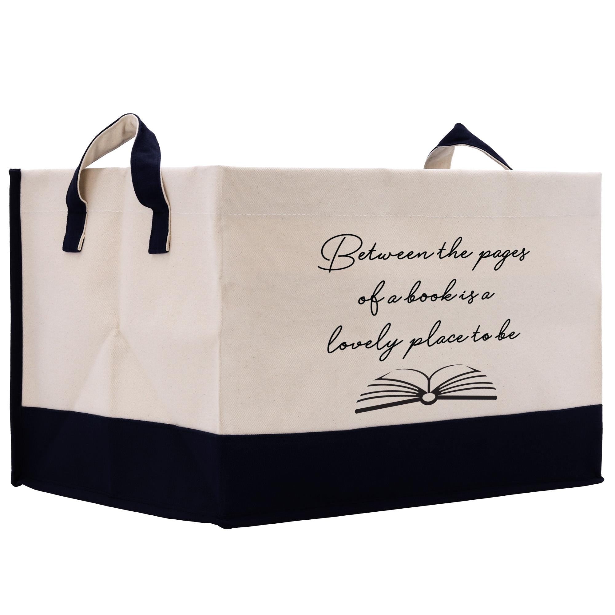 a book bag with a quote on it