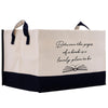 a book bag with a quote on it