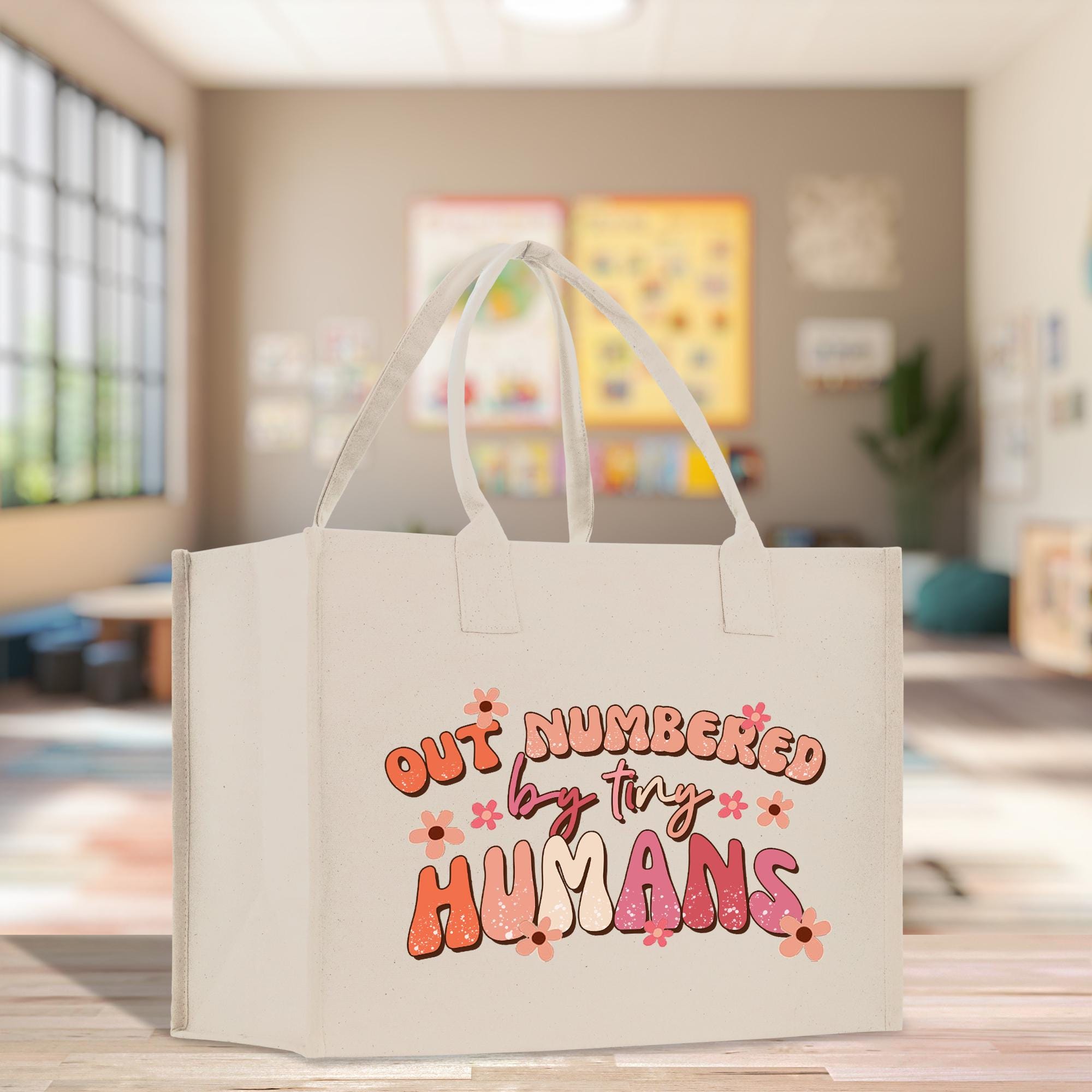 a white shopping bag with the words, out murdered by humans on it