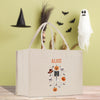 a trick or treat bag sitting on top of a table