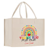 a white shopping bag with a rainbow and thank you for all you do