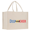 a white shopping bag with the word dispenser printed on it