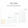 The image is a size chart that compares the sizes of different book sizes, with the largest size being compared to the average book size.