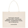 a white bag with a quote on it