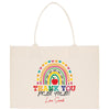 a white shopping bag with a rainbow and thank you for all you do