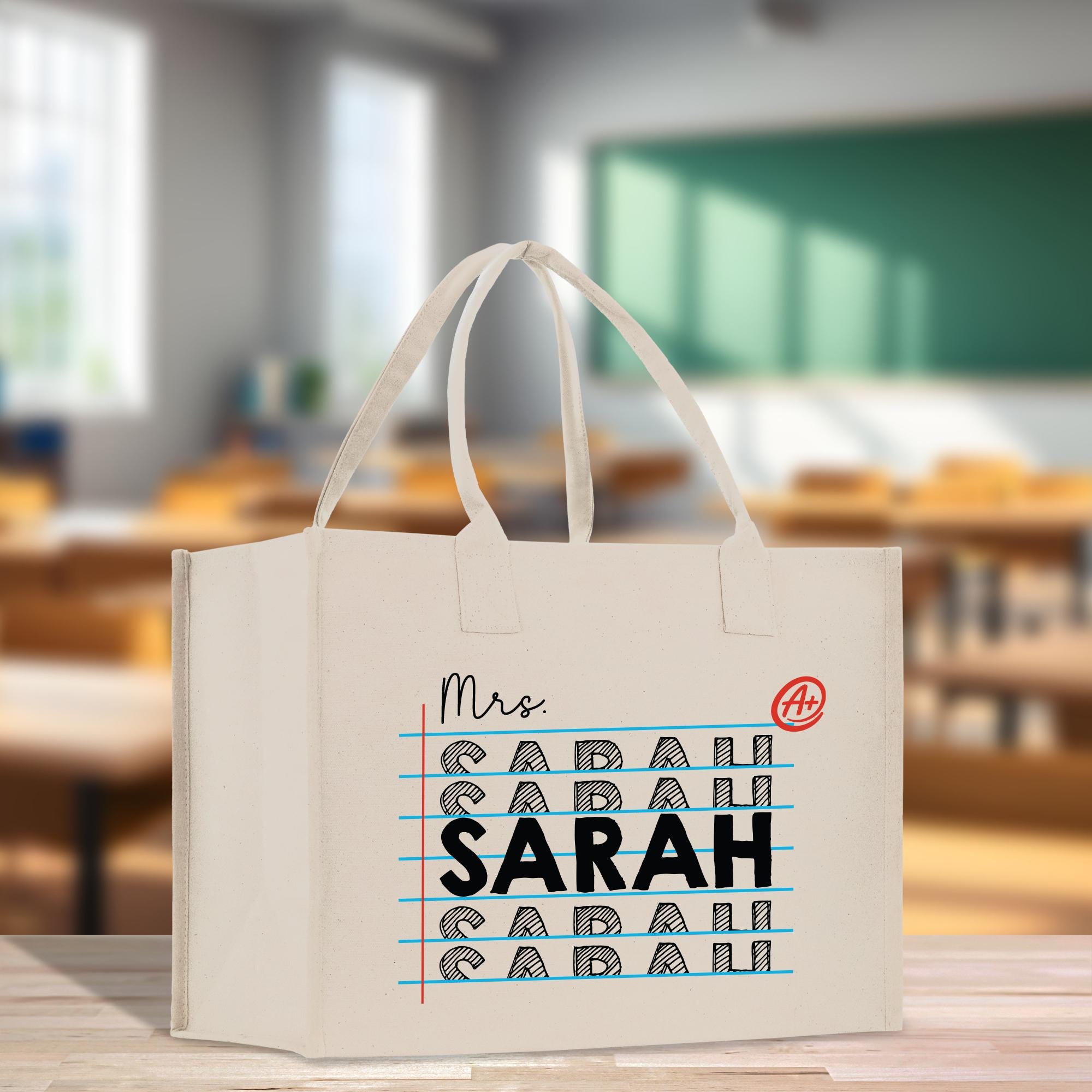 a white bag with the words mr and mrs on it