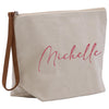 a canvas bag with a name on it