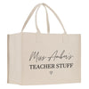 a white bag with a message on it