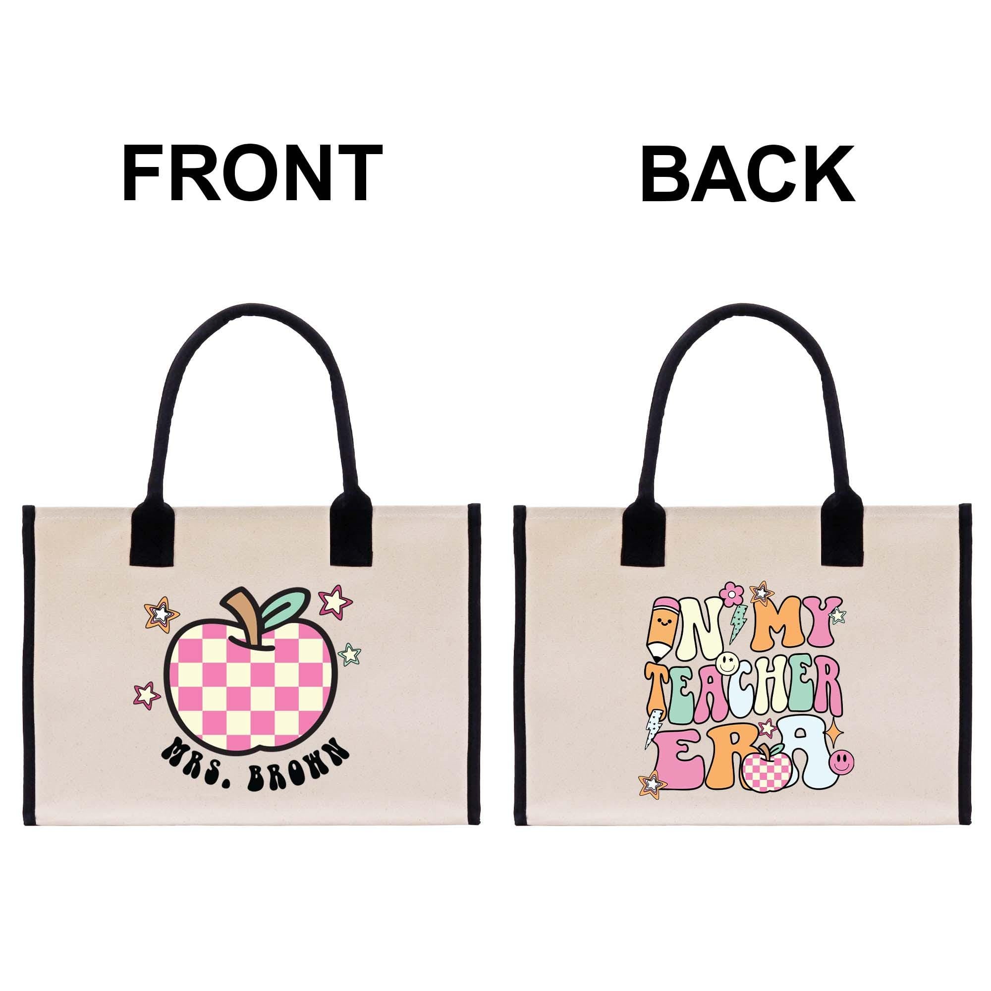 two bags with different designs on them