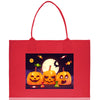 Halloween Trick or Treat Tote Bag Halloween Tote Bag for Kids Halloween Gift Halloween Candy Bag Halloween Doodles Cute Canvas Tote Bag