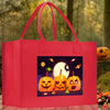 Halloween Trick or Treat Tote Bag Halloween Tote Bag for Kids Halloween Gift Halloween Candy Bag Halloween Doodles Cute Canvas Tote Bag