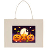 Halloween Trick or Treat Tote Bag Halloween Tote Bag for Kids Halloween Gift Halloween Candy Bag Halloween Doodles Cute Canvas Tote Bag