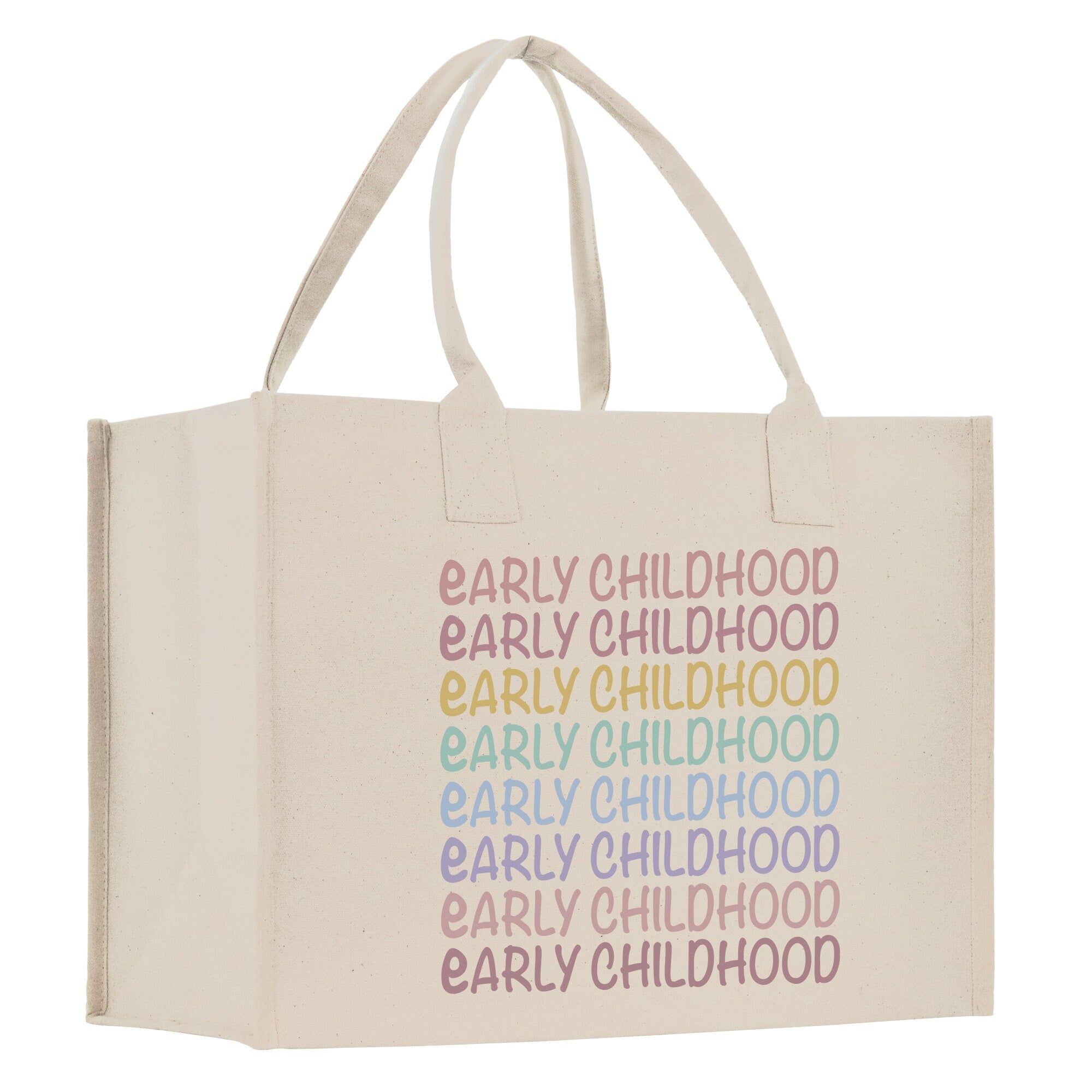 a shopping bag with the words early childhood printed on it