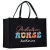a black shopping bag with the words pediatric nurse on it