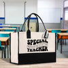 a black and white bag sitting on top of a table