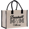 a bag with a baseball mom on it