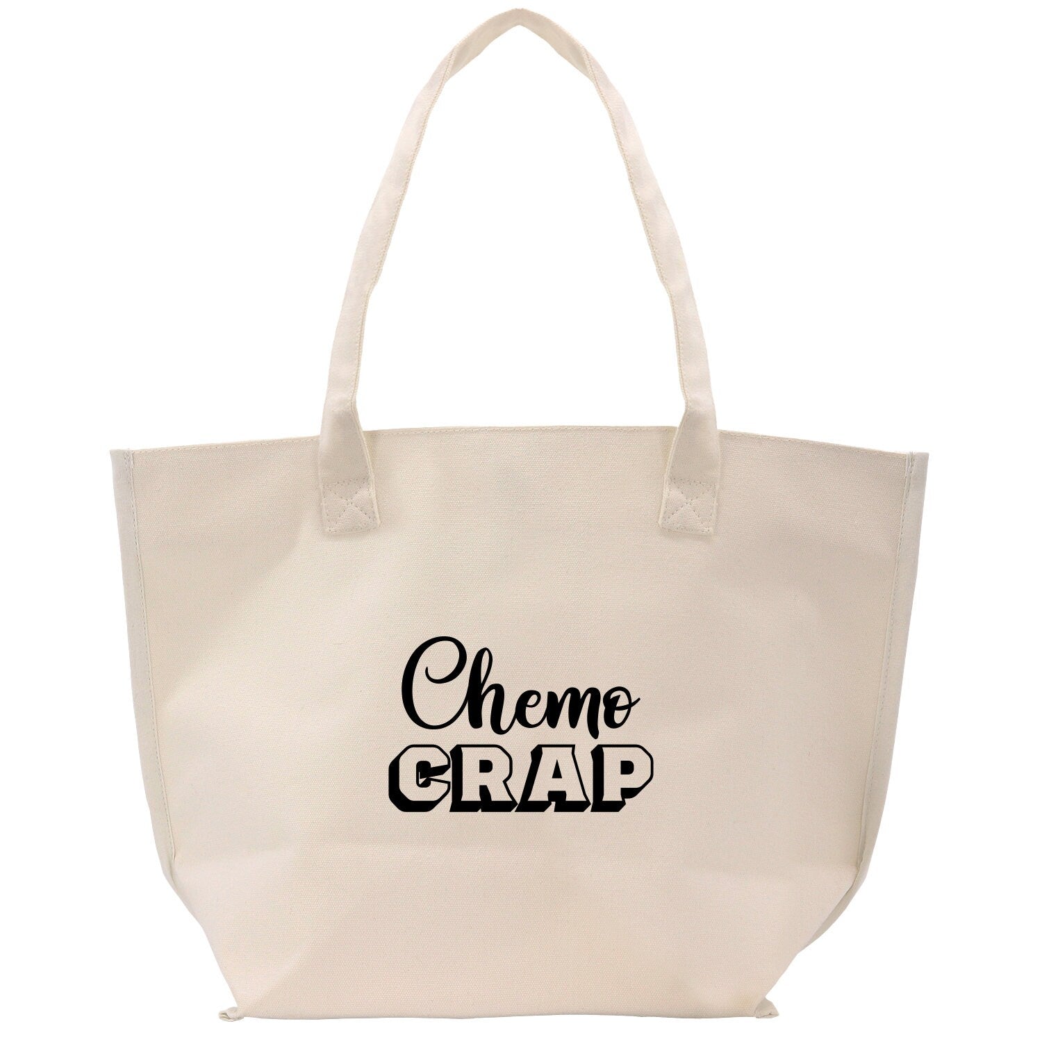 a white bag with the words cheme crap on it