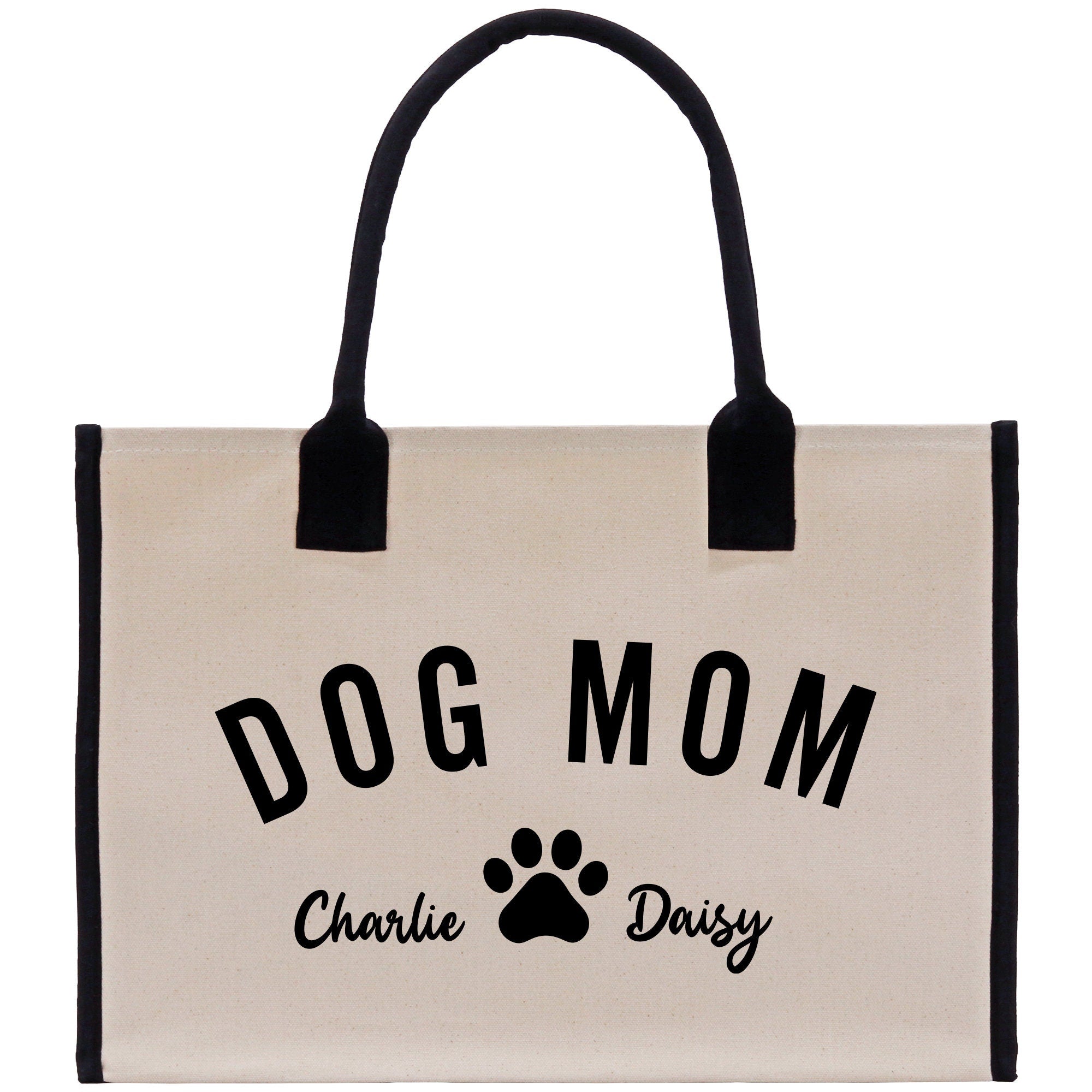 a dog mom bag with a dog&#39;s paw on it