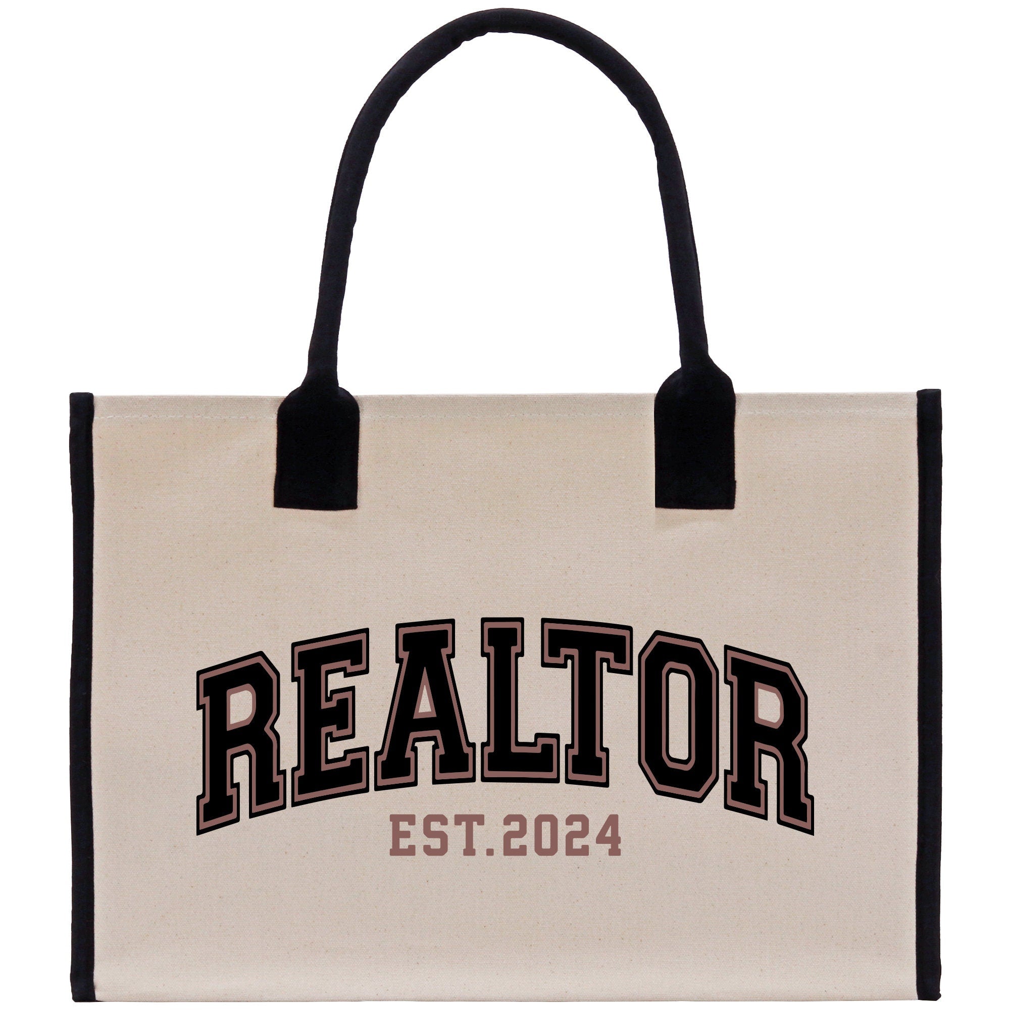 a canvas bag with the word realtor printed on it