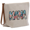 a canvas bag with the word mama printed on it