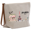 a bag with a picture of the eiffel tower