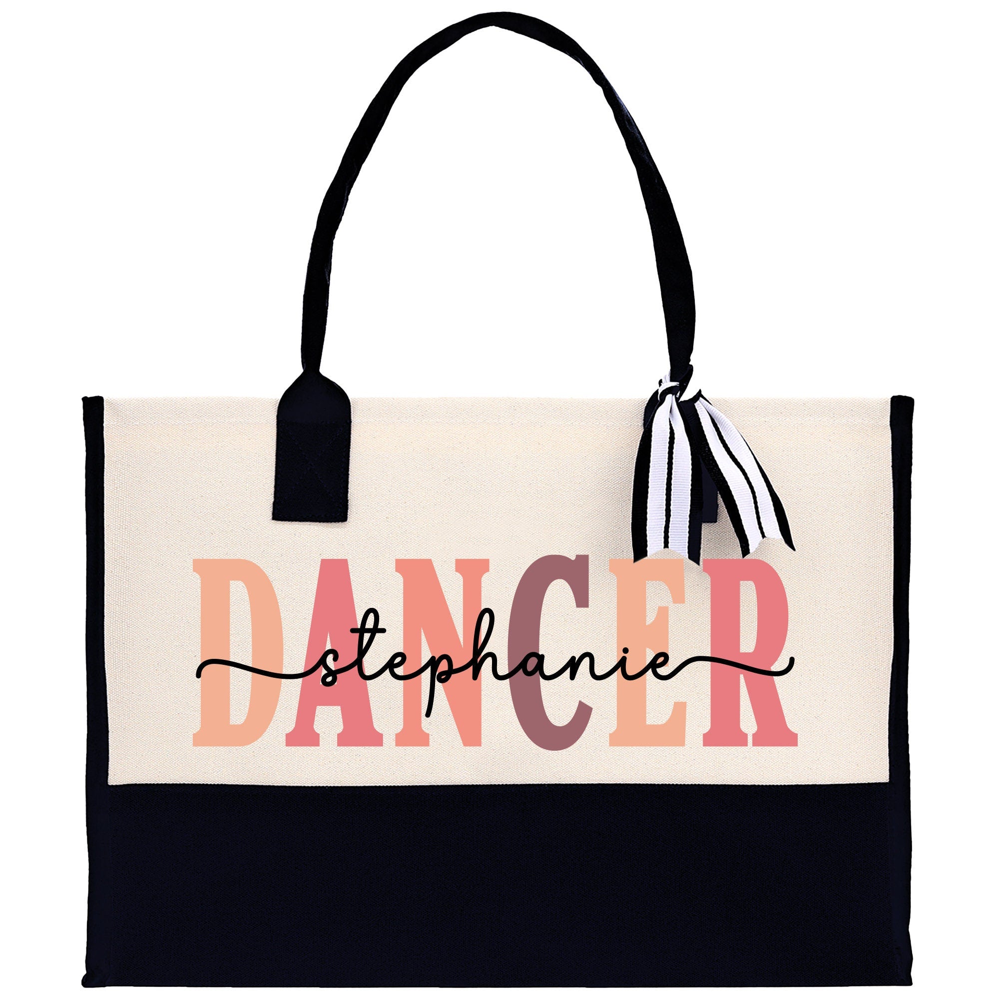 a handbag with the word dancer on it