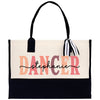 a handbag with the word dancer on it